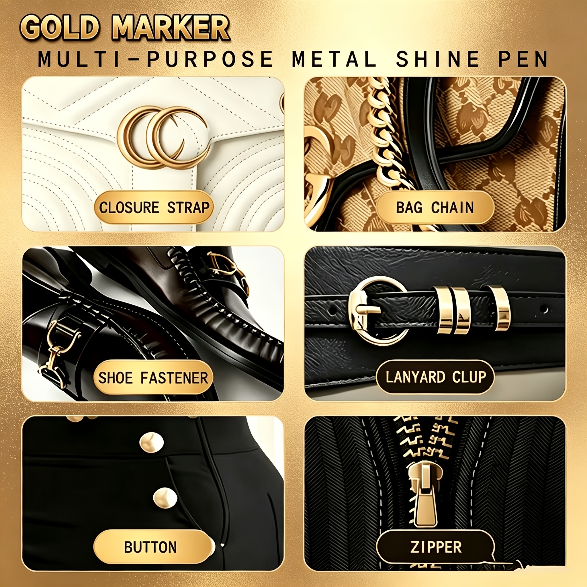 2pcs Jewelry Color Restoration Pens - Golden